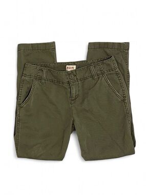 Junior’s Girl’s 2010 Mossimo Army Green Boyfriend Crop Straight Leg Pants Size 1